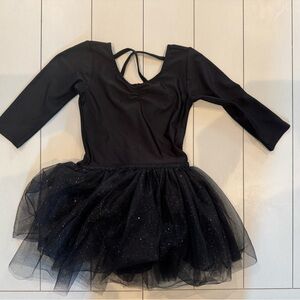 H&M Black Glitter Kids Dance Costume